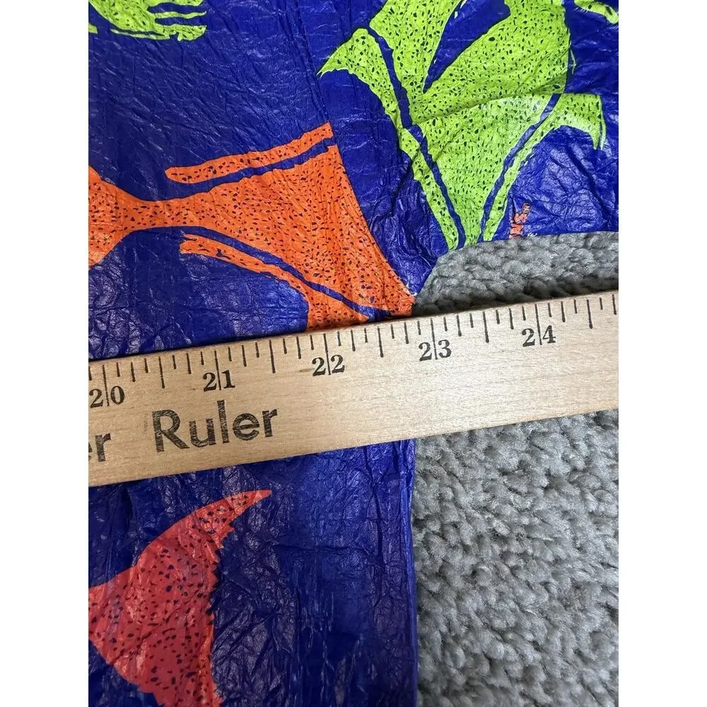 VTG Bob Chinn's CrabHouse Jacket Mens L Blue Bomber Tyvek Full Zip Lightweight